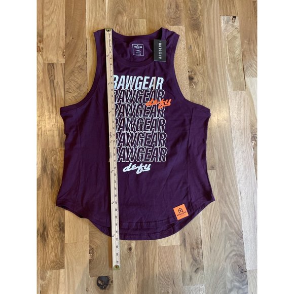 NWT‎ Mens Purple RAWGEAR Defy Heavyweight Gym Tank Top sz XL - Picture 8 of 9